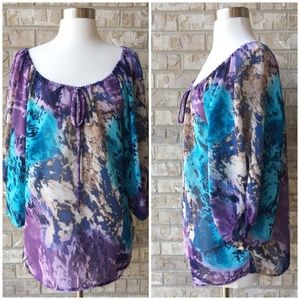 Romeo & Juliet Couture Top Blouse Size L 🌸